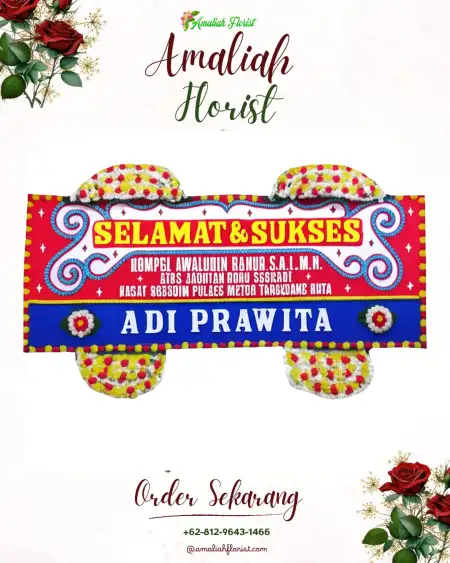 Papan Bunga Ucapan Selamat Gumelem